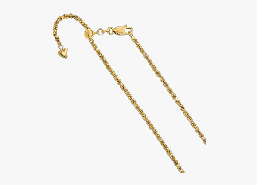Adjustable 2mm Diamond Cut Rope Chain - Chain, HD Png Download