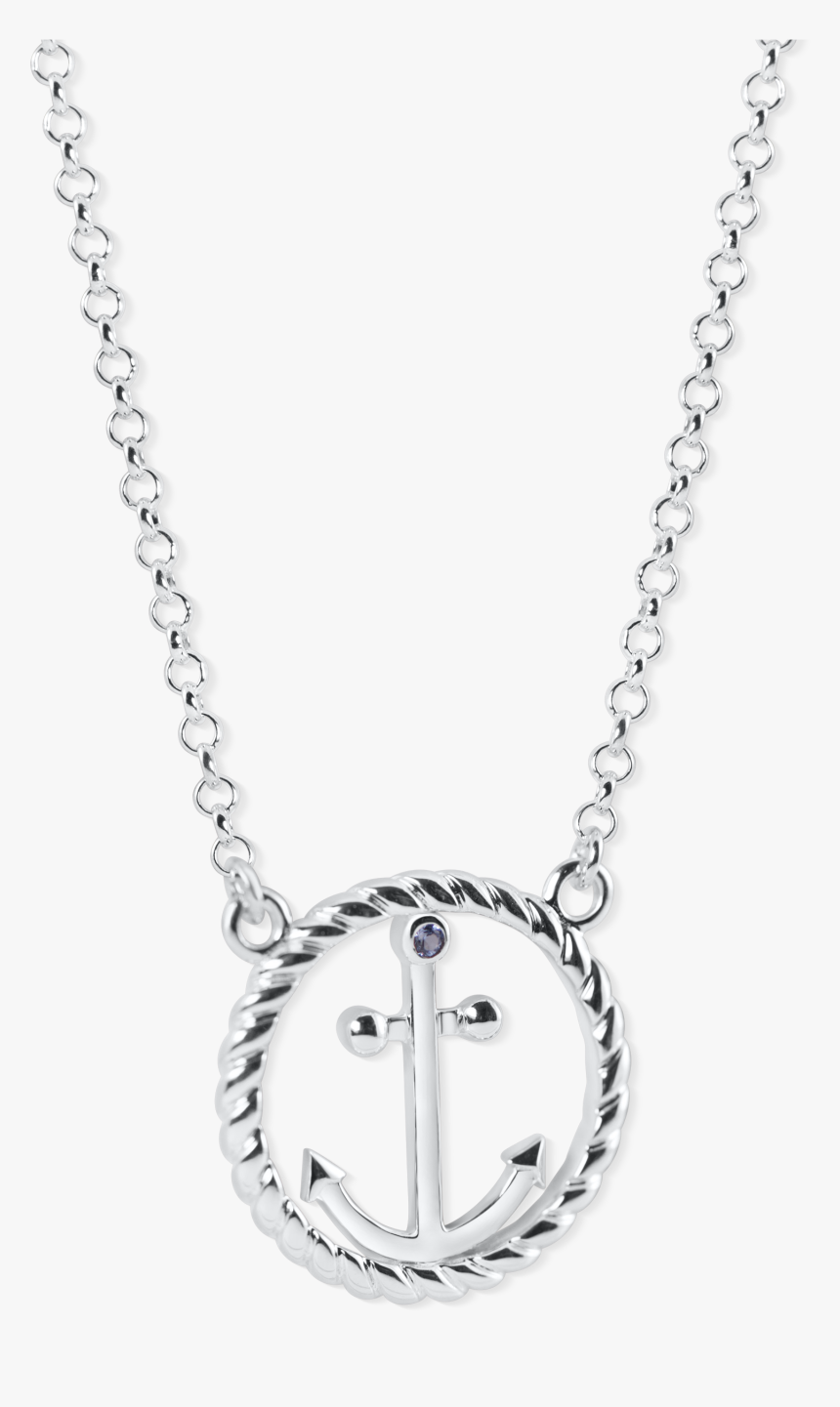 Anchor Circle Rope Necklace, HD Png Download