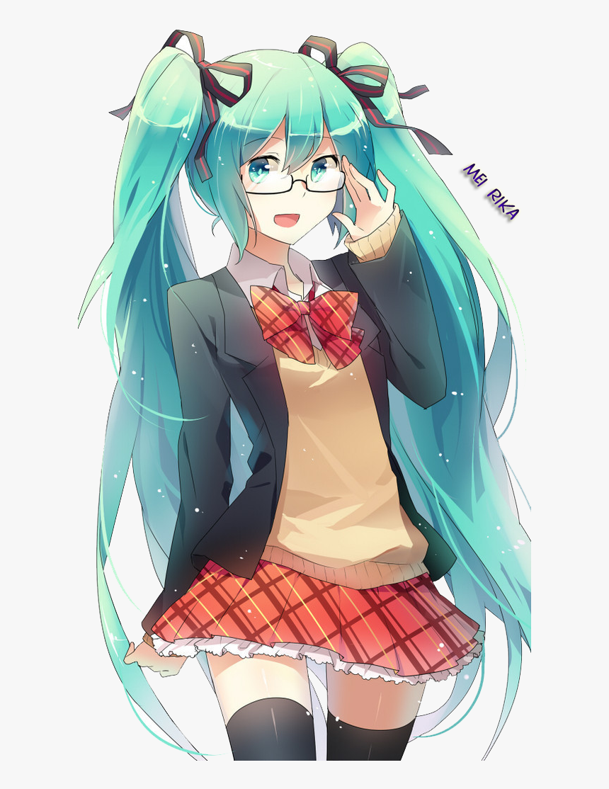 Smart School Girl Miku - Hatsune Miku School Render, HD Png Download