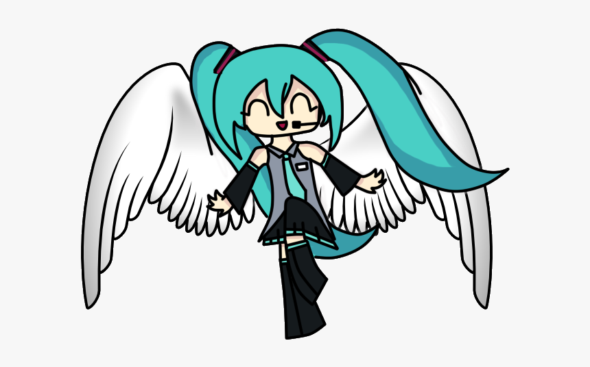 Chibi Clipart Miku - Chibi Miku No Background, HD Png Download