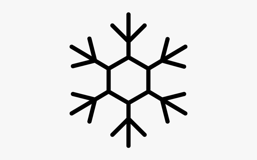 Snowflake Vector Thin Line, HD Png Download