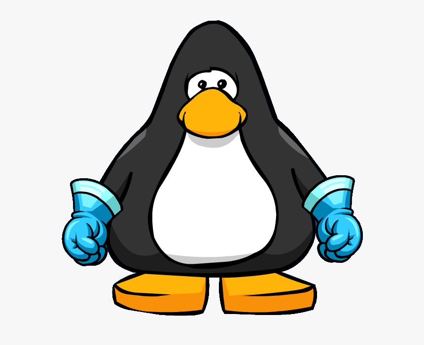 Freezing Super Gloves From A Player Card - Penguin With Santa Hat, HD Png Download