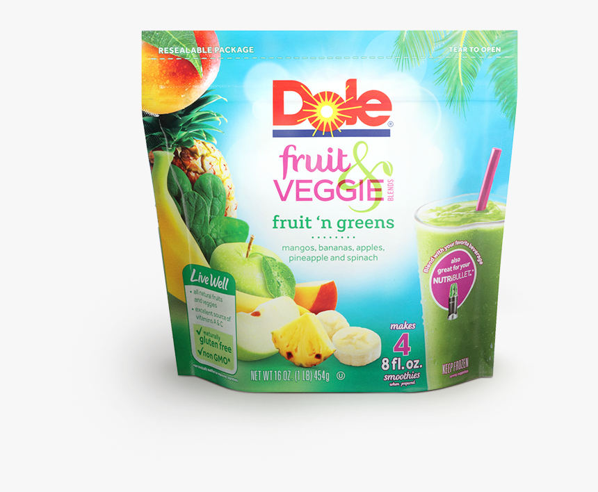 Dole Fruit And Veggie , Png Download - Dole Fruit And Veggie Blends, Transparent Png