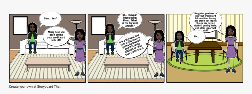Credit Card Credit Score Comic, HD Png Download