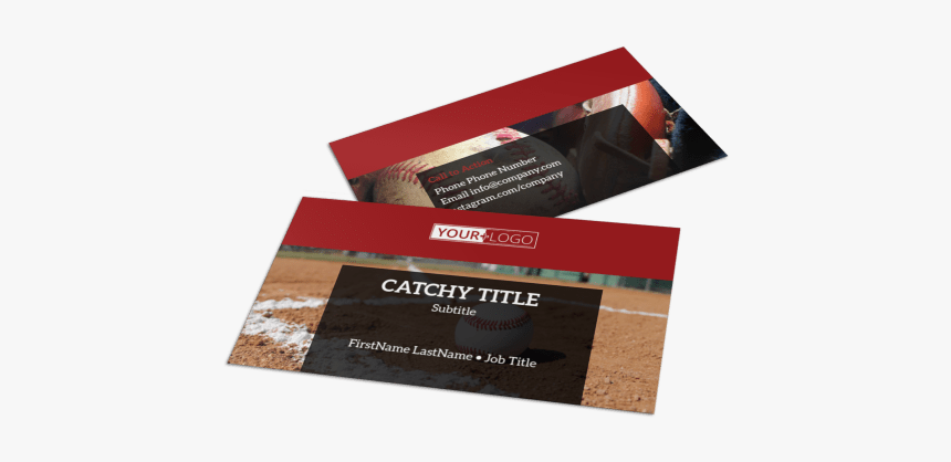Baseball Camp Business Card Template Preview - Plywood, HD Png Download