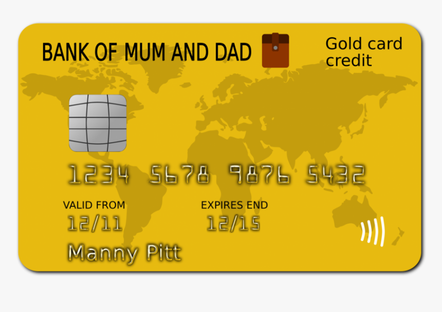 A Common Credit Card Among Teens - Credit Card Sticker, HD Png Download