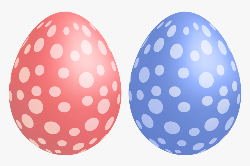 Easter Egg Clipart Polka Dot - Polka Dot Easter Egg, HD Png Download