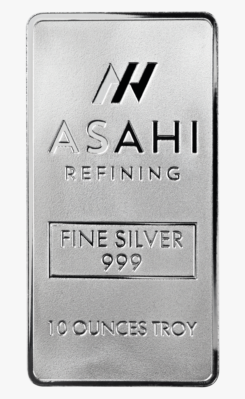 10 Oz Asahi Silver Bar - Silver, HD Png Download