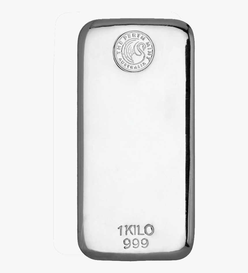1kg Perth Mint Silver Cast Bar Front - Smartphone, HD Png Download
