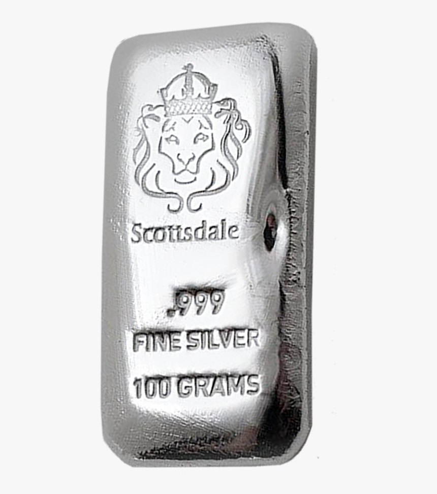 Scottsdale Mint 100g Cast Silver Bar - Milk, HD Png Download