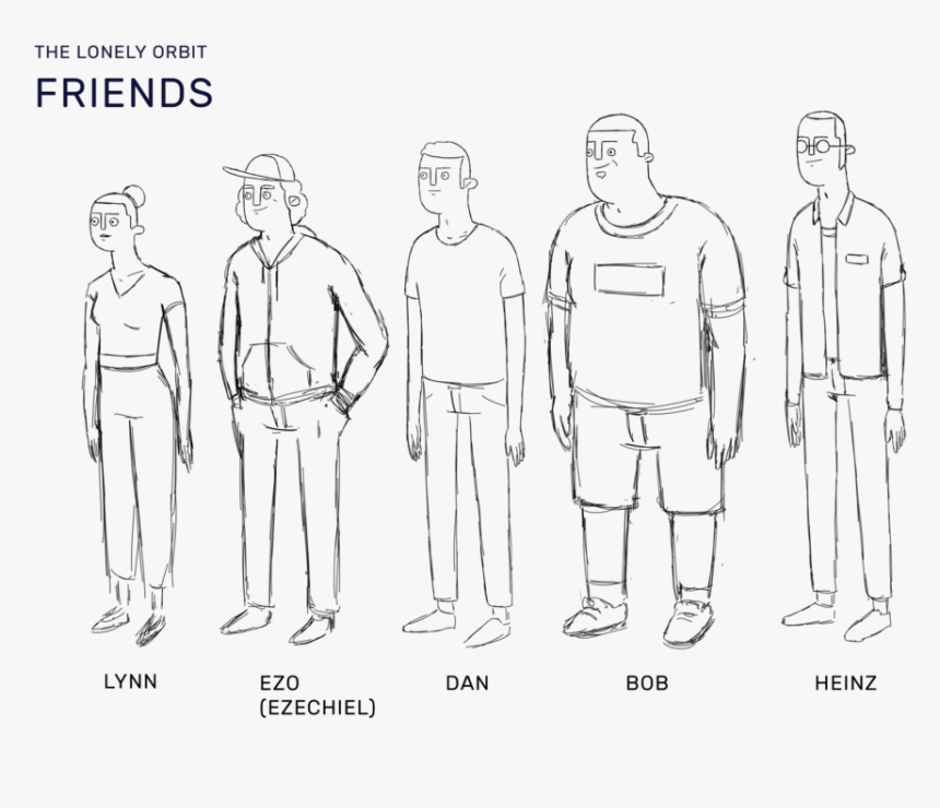 Friends Sketch 02 - Sketch, HD Png Download