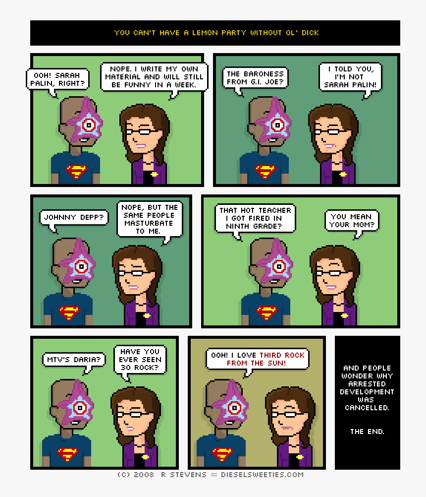 Cartoon Dick Png -you Can T Have A Lemon Party Without - Diesel Sweeties, Transparent Png