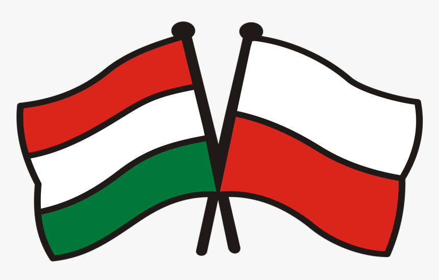 Poland Hungary Flags National Colors Free Photo - India And Myanmar Friendship, HD Png Download