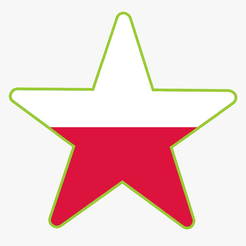 Connections Star Languages Polish Flag, HD Png Download