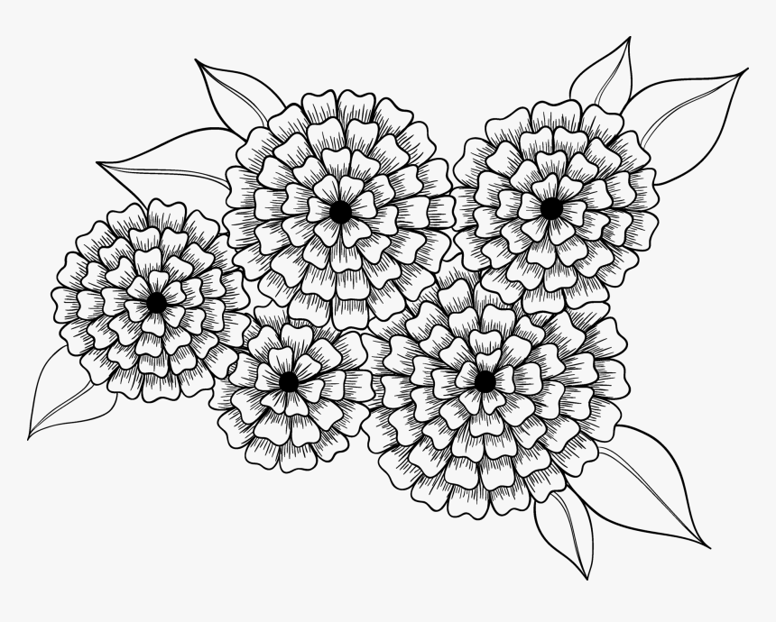 Flower Bunch - Floral Bunch Easy, HD Png Download