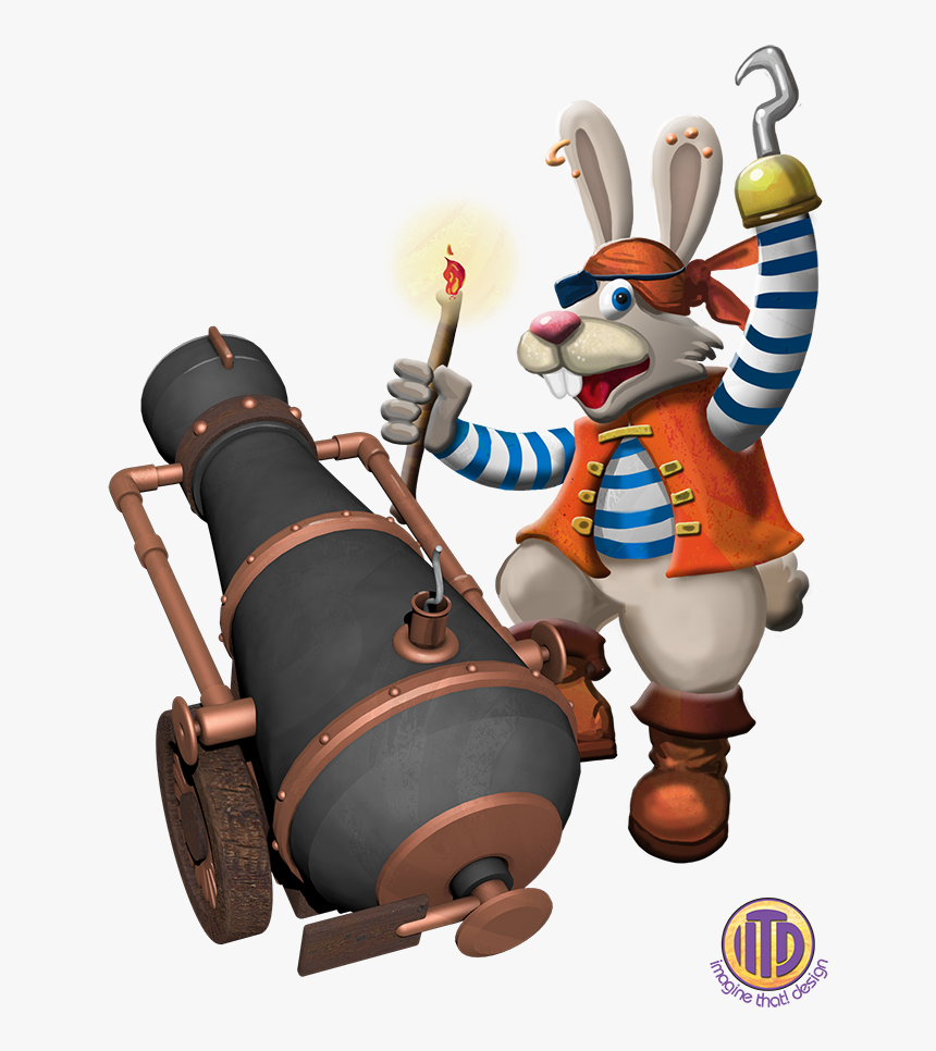 Transparent Pirate Cannon Png - Cartoon, Png Download