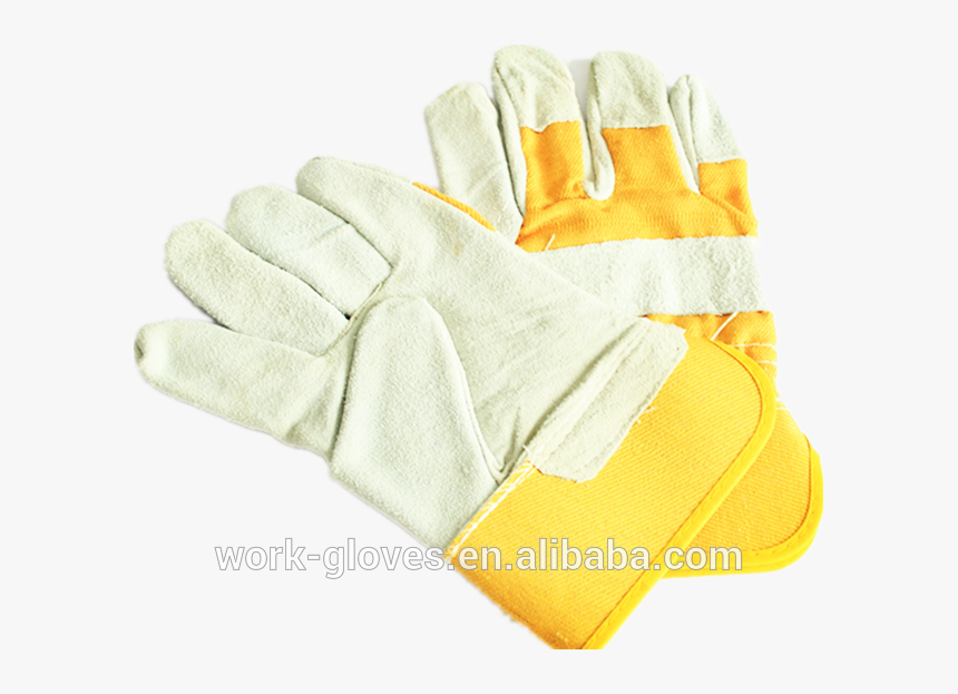Index Finger Leather Gloves Single Palm Job Gloves - Wool, HD Png Download