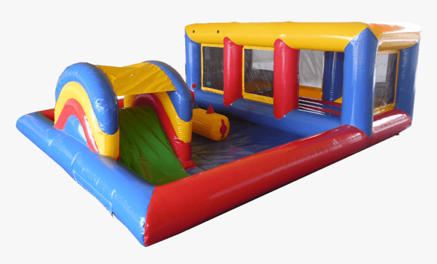Playzone With Bouncing Bed & Roofed Ball Pond - Inflatable, HD Png Download