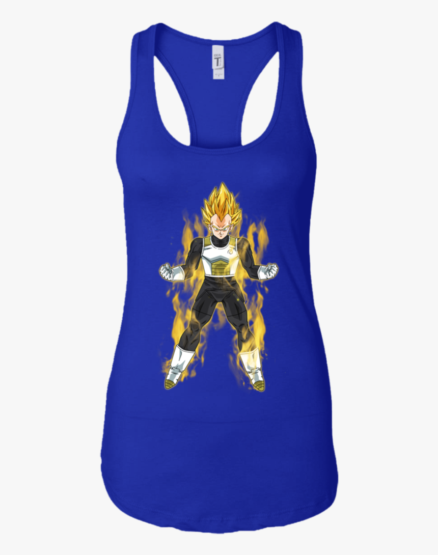 Vegeta Super Saiyan Aura Dragon Ball Men/women Tank - T-shirt, HD Png Download