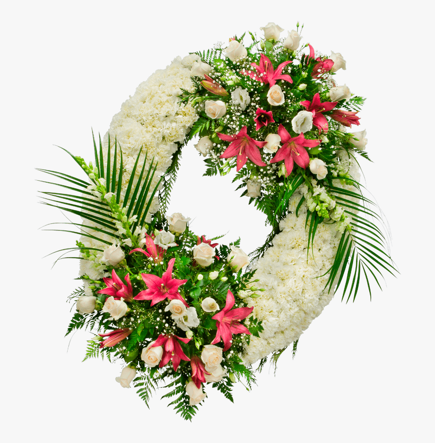 Corona Floral Fortaleza Para Tanatorios Envío En Madrid - Bouquet, HD Png Download