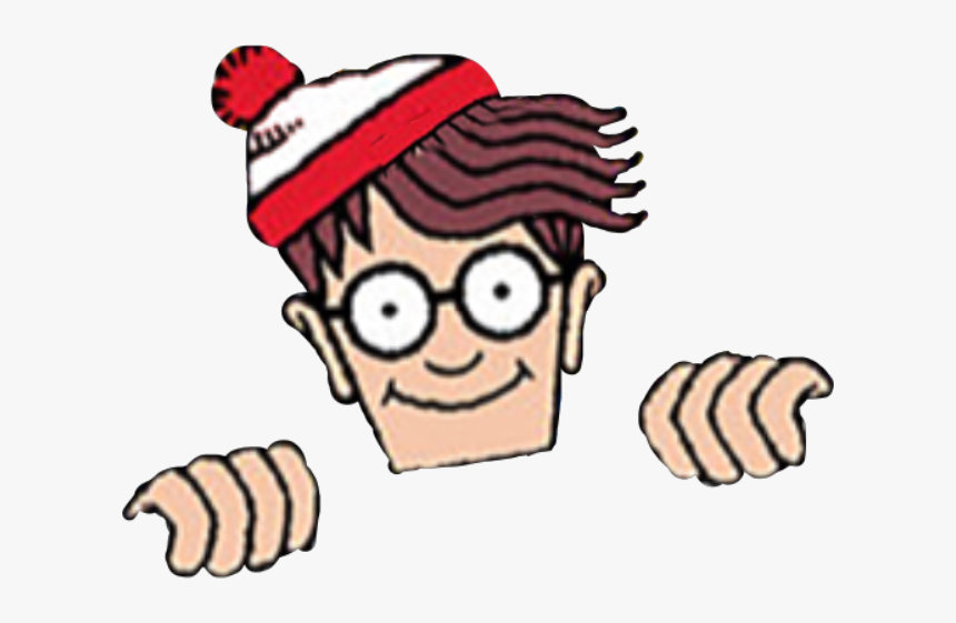 Transparent Wheres Waldo Png - Where's Waldo Sitting Down, Png Download