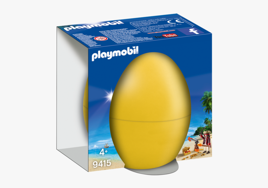 Playmobil - 9415 - Egg - Pirate With Cannon - Playmobil 9415, HD Png Download