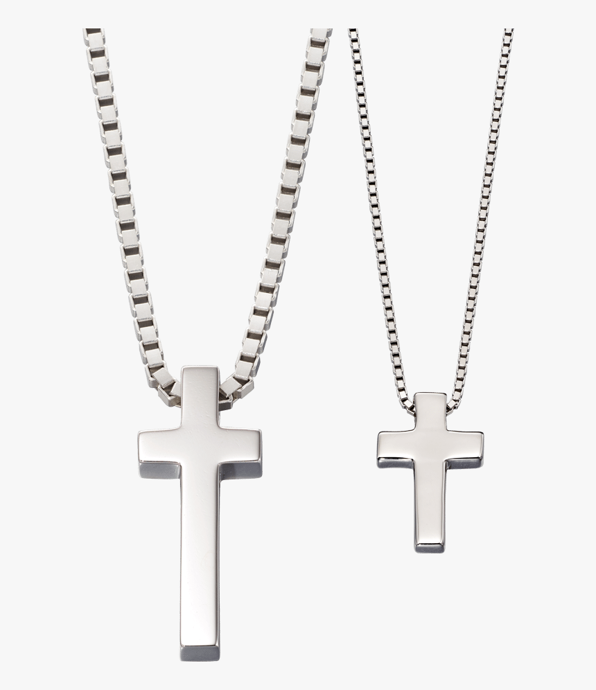 Silver Cross Necklace - Pendant, HD Png Download