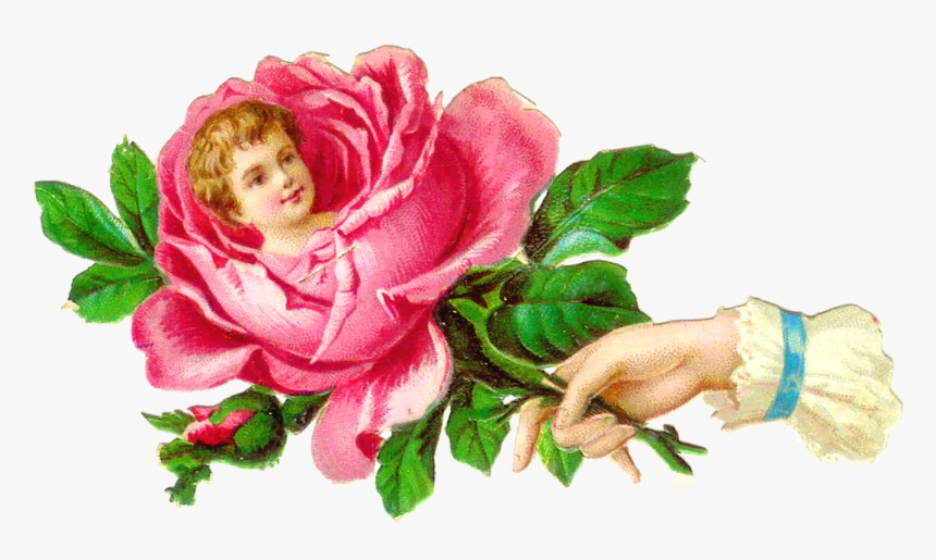Victorian Flowers Clip Art - Clip Art, HD Png Download