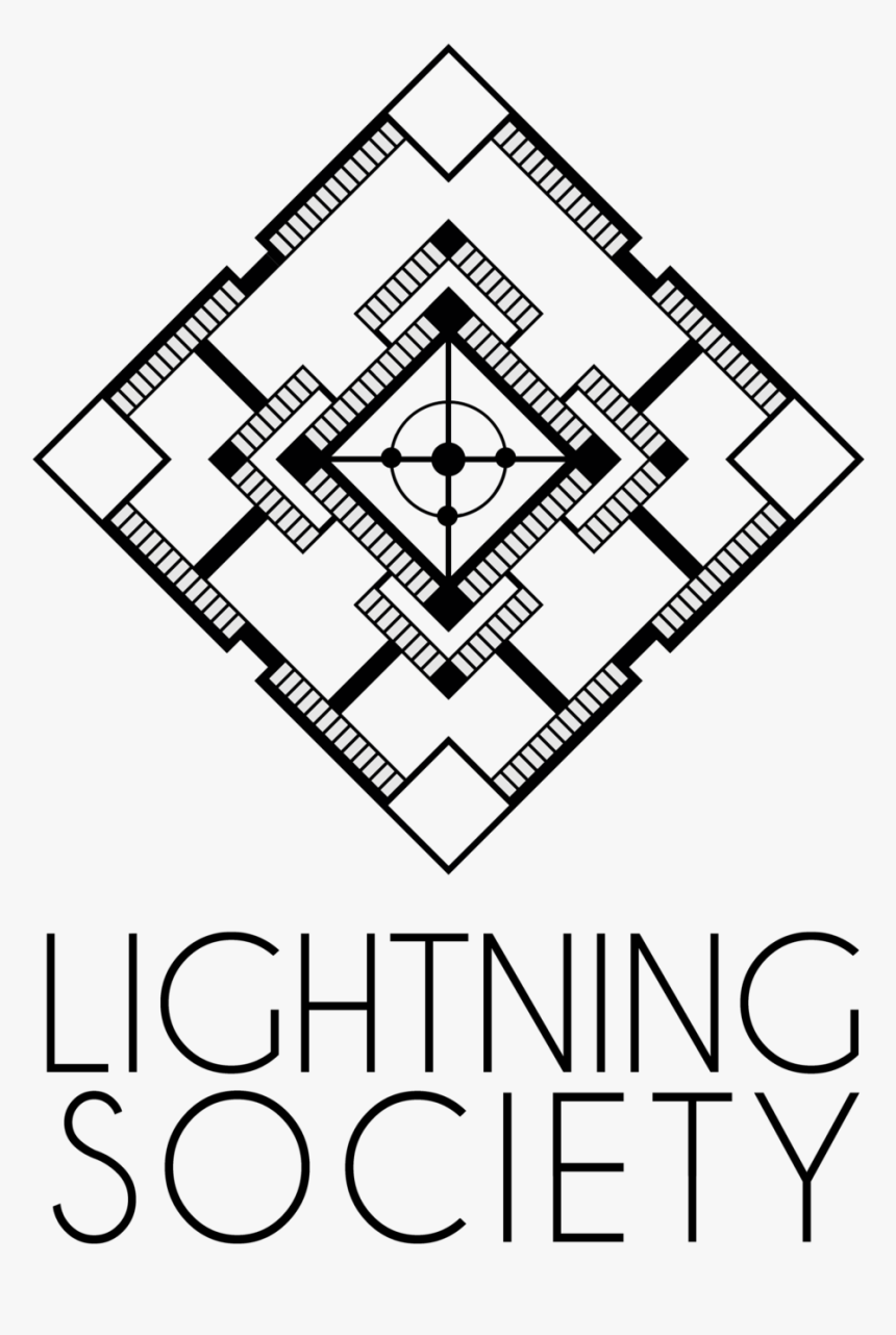 Lightning Society Logo 1500 Black Transparent 2 - Lightning Society Logo Nyc, HD Png Download