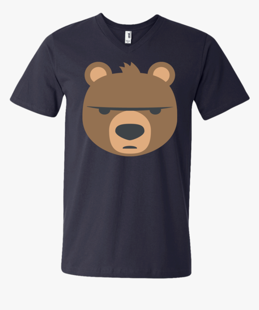 Big Bear Emoji Men S V Neck T Shirt - T-shirt, HD Png Download
