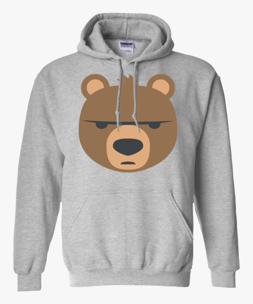 Big Bear Emoji Hoodie - Hoodie Left Chest Logo, HD Png Download