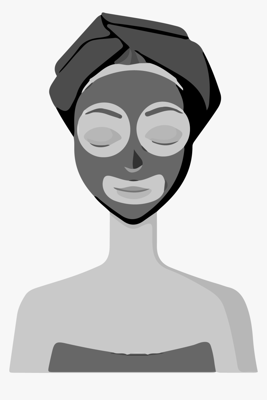 Black And White Skin Cartoon Face, HD Png Download