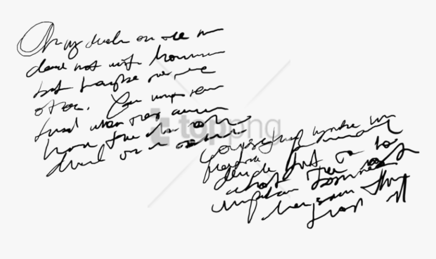 Transparent Transparent Overlay Png - Hand Written Text Png, Png Download
