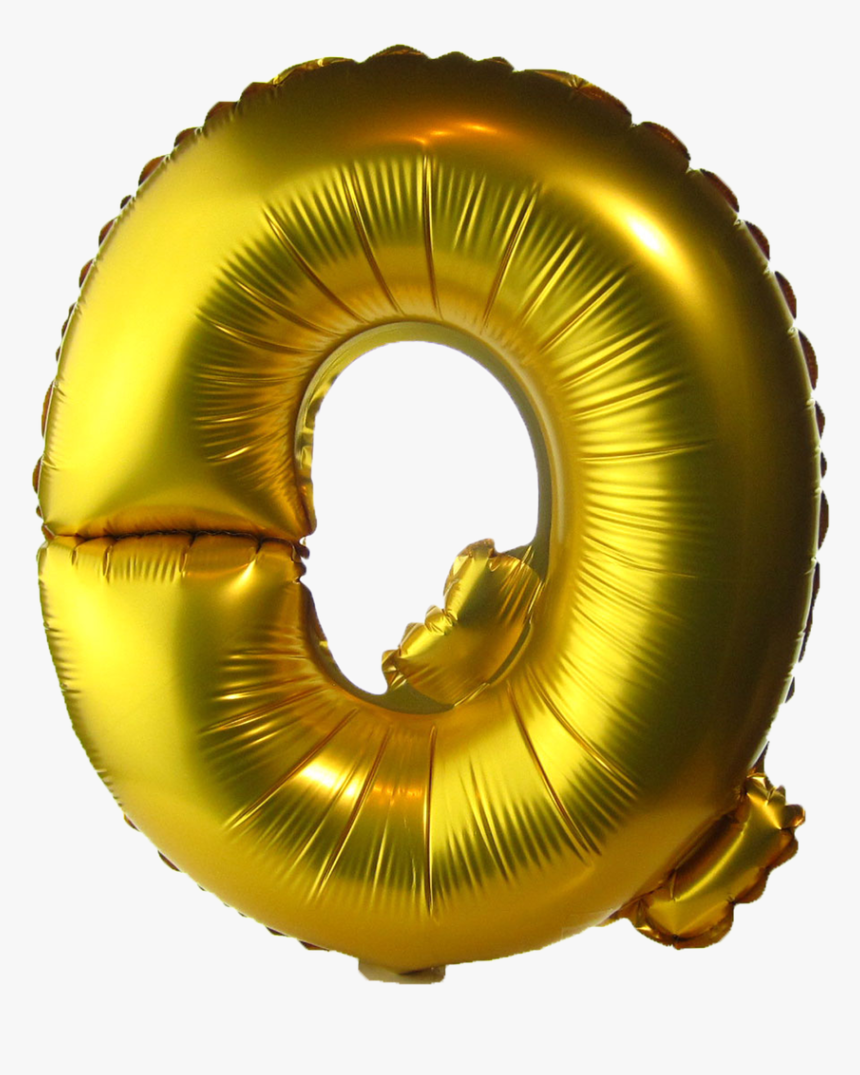 Alphabet Balloons - Foil Balloon Gold Q, HD Png Download