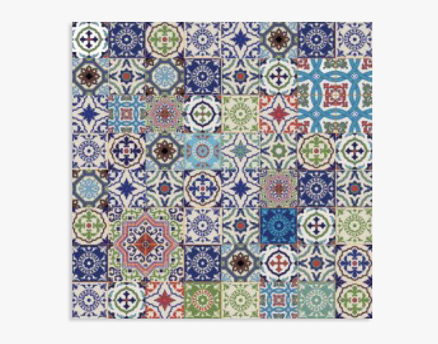 Láminas Decoupage - Patterned Kitchen Tile Splashback Ideas, HD Png Download