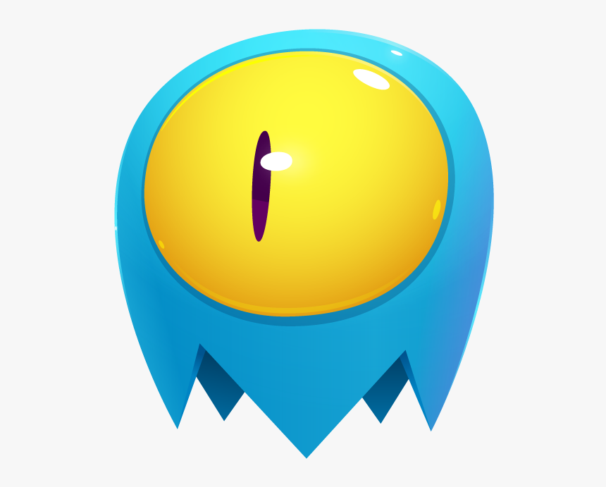 Blue Ghost One Eye - Circle, HD Png Download