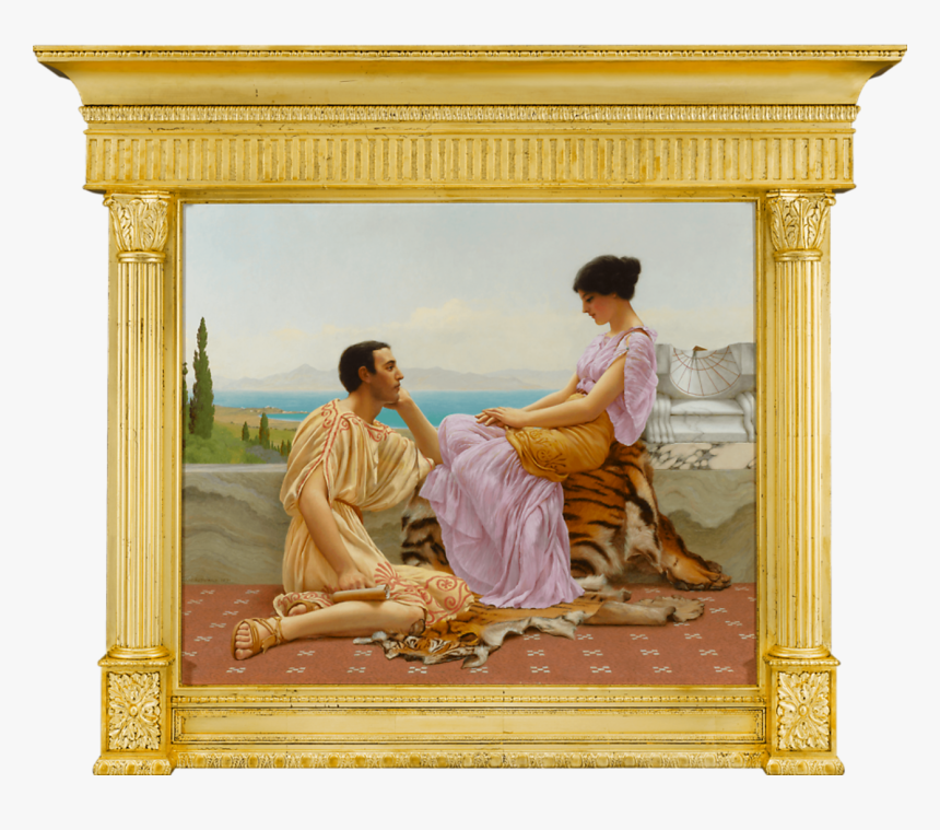 Transparent Person Sitting Back View Png - John William Godward Painting, Png Download