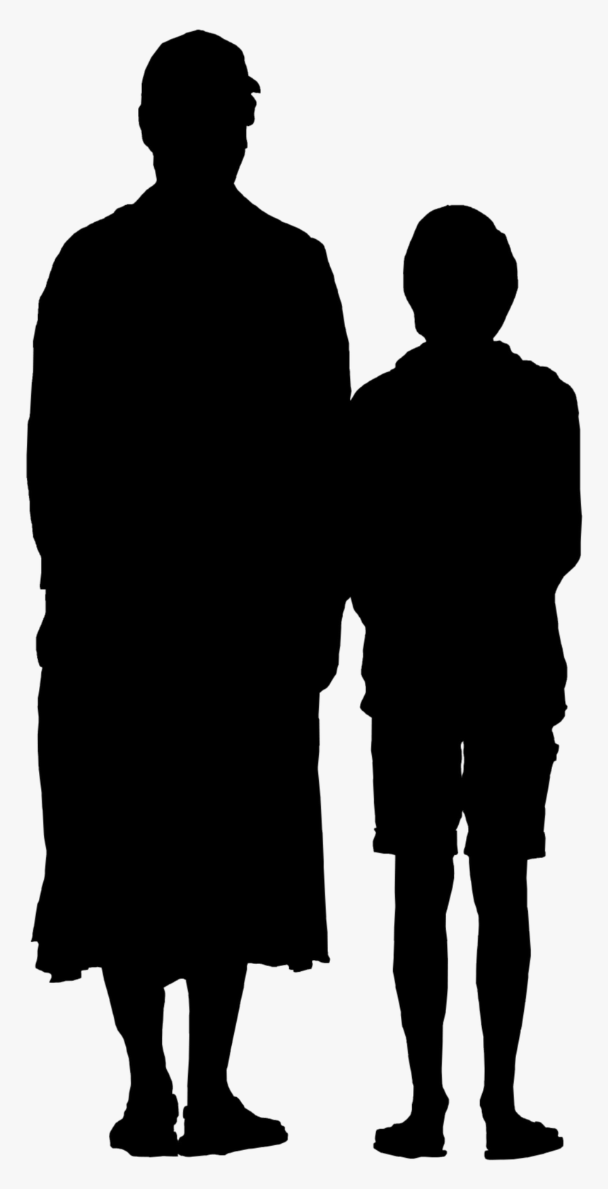 Black & White - Silhouette, HD Png Download