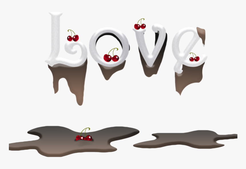 Love Sundae Nina Garman Word Desert Dessert Sundae, HD Png Download