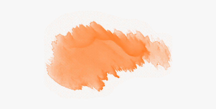 Orange Watercolor Background Hand - Orange Watercolour Vector Png, Transparent Png