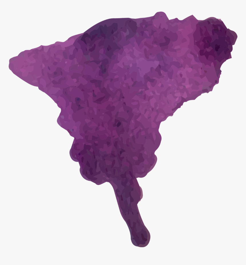 Watercolour Watercolor Brush Brushstroke Stain - Stain Watercolor Paint Purple, HD Png Download