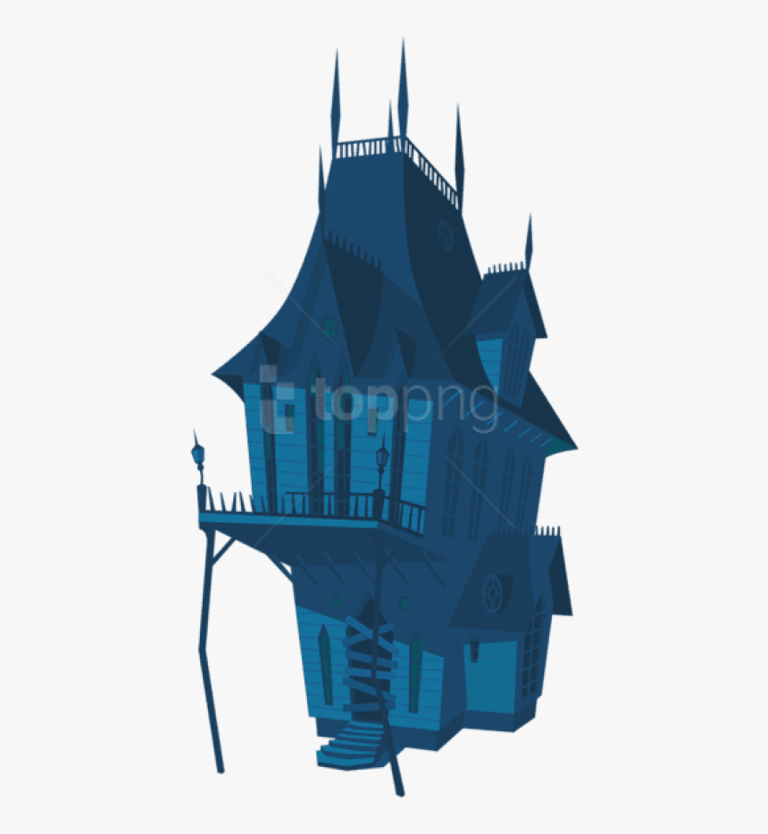 Haunted House Clipart Clear Background - Portable Network Graphics, HD Png Download