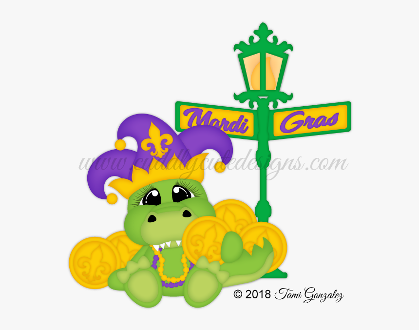 Mardi Gras Alligator Transparent, HD Png Download