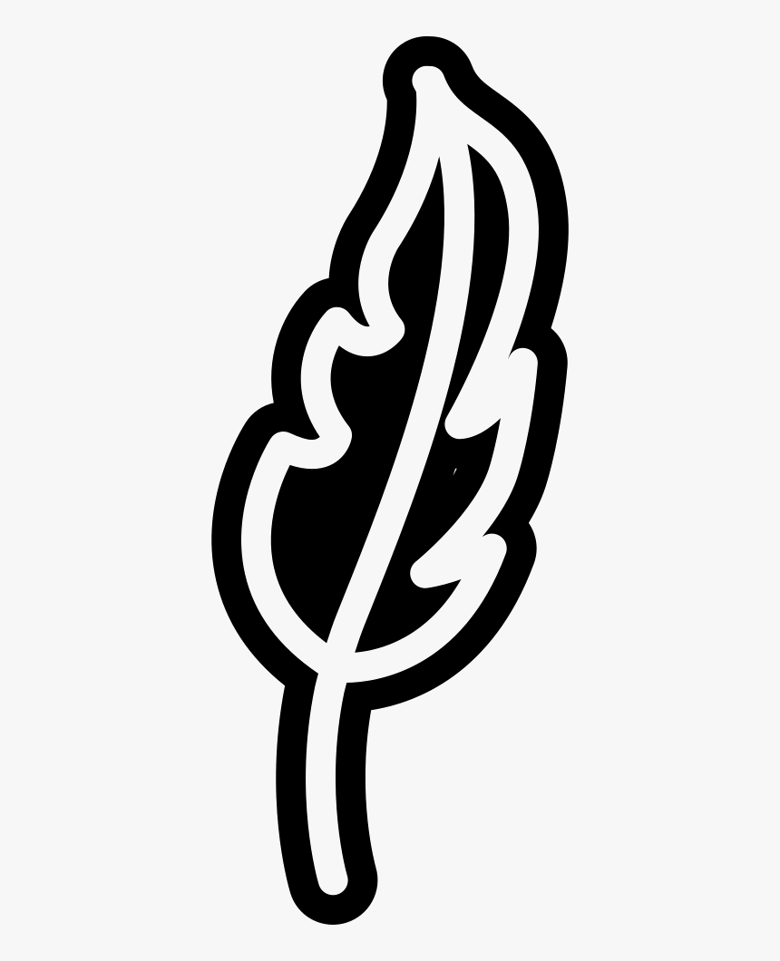 Feather Outline, HD Png Download