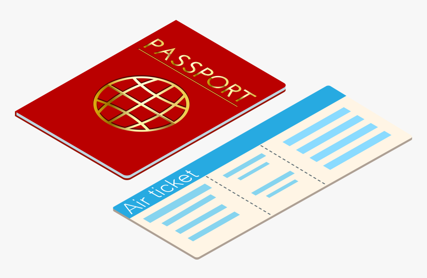 Graphic Library And Ticket Transparent Clip Art Gallery - Passport Clipart Transparent Background, HD Png Download