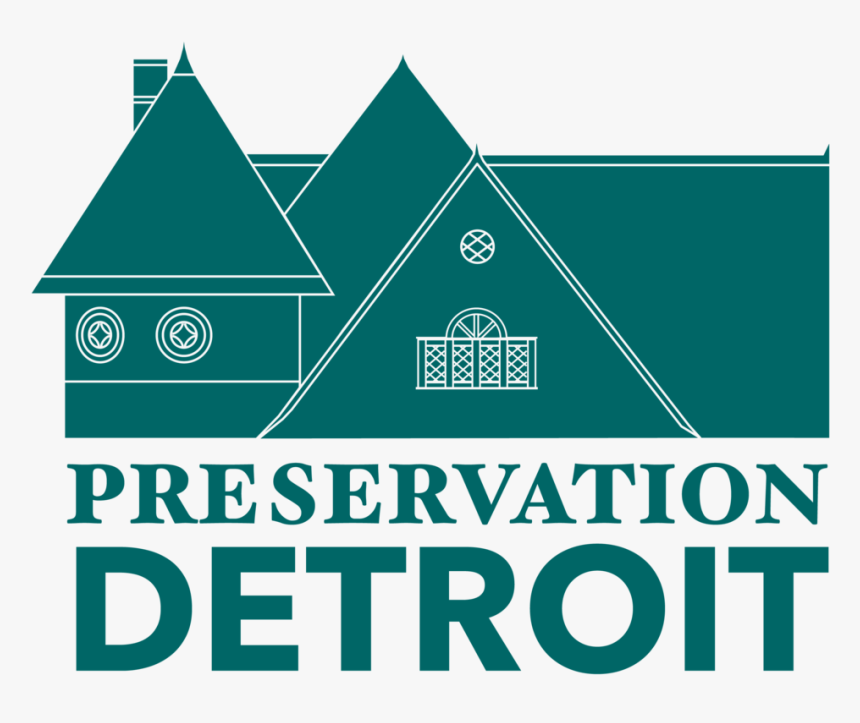 Pd Logo New Mack House V6 Full Green - Preservation Detroit, HD Png Download