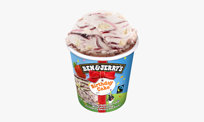 Ben And Jerrys Birthday Cake Ice Cream, HD Png Download