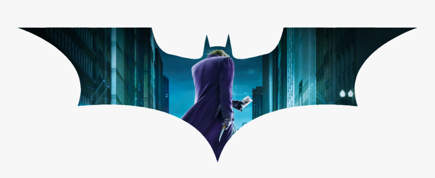 Joker In Batman Logo Photo By Adityayulla - Batman The Dark Knight, HD Png Download