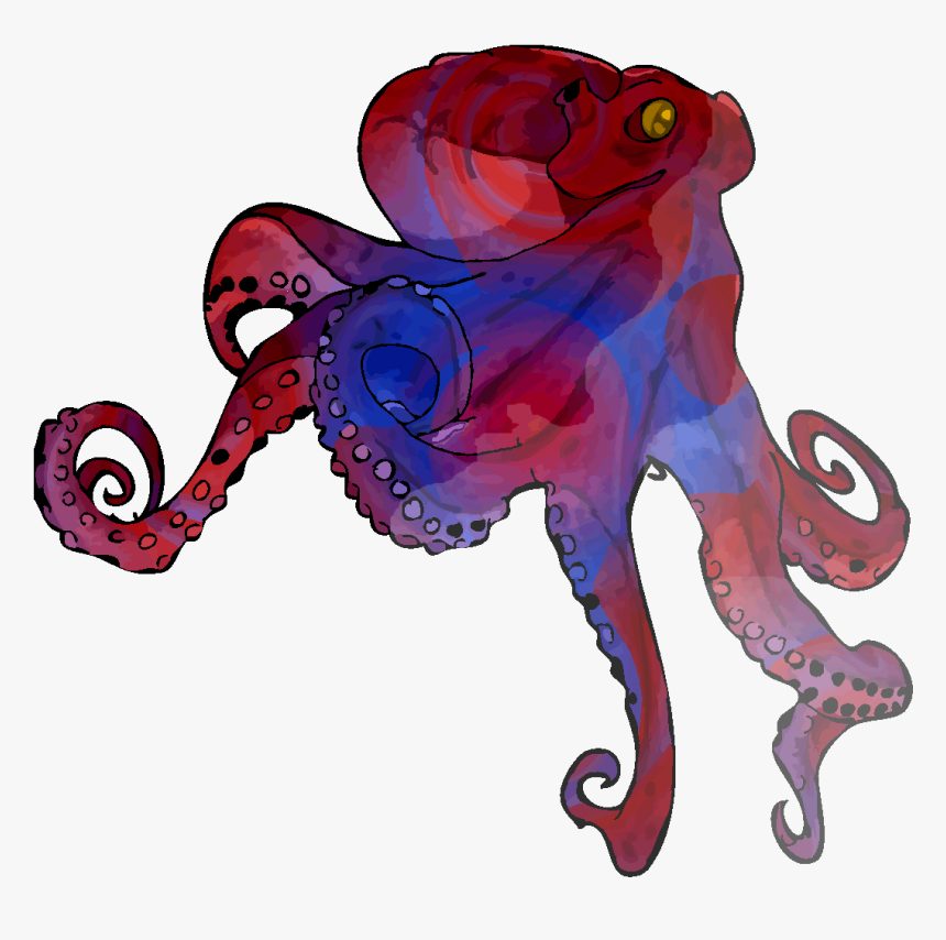 Cephlathurem, A Land Octopus Monster From Aerix - Illustration, HD Png Download