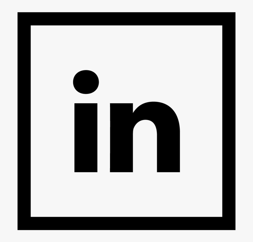 Social Buttons Linkedin - Indesign Logo Png Black And White, Transparent Png
